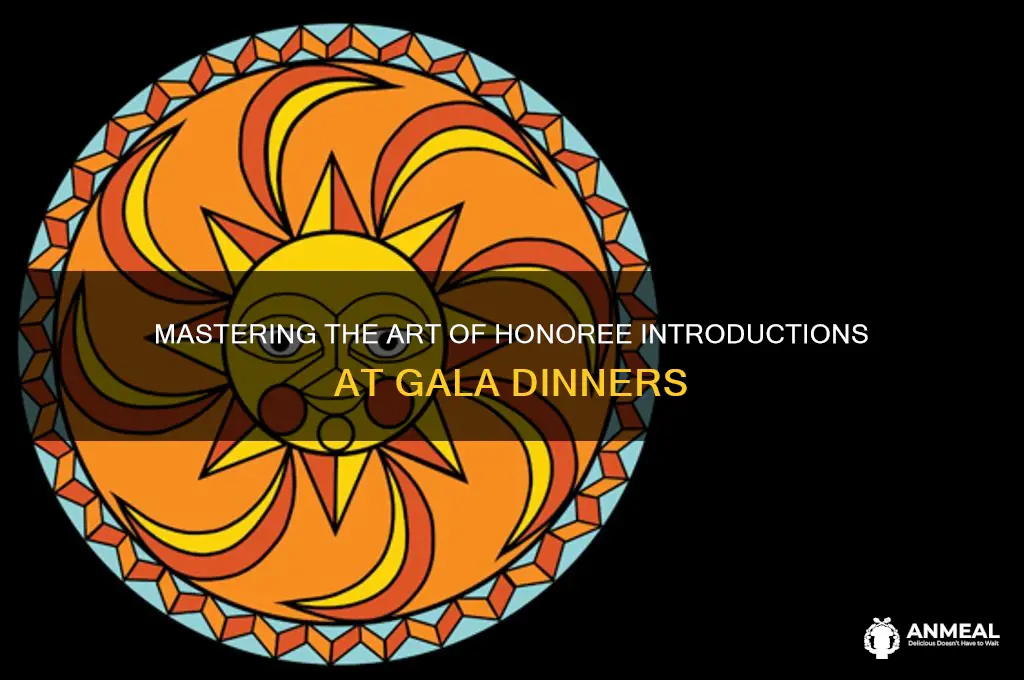 how to introduce an honoree at a gala dinner