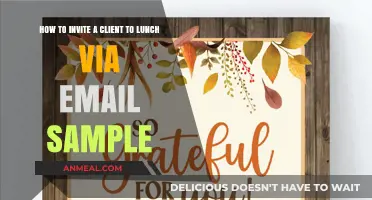 Crafting the Perfect Email Invite for a Client Lunch