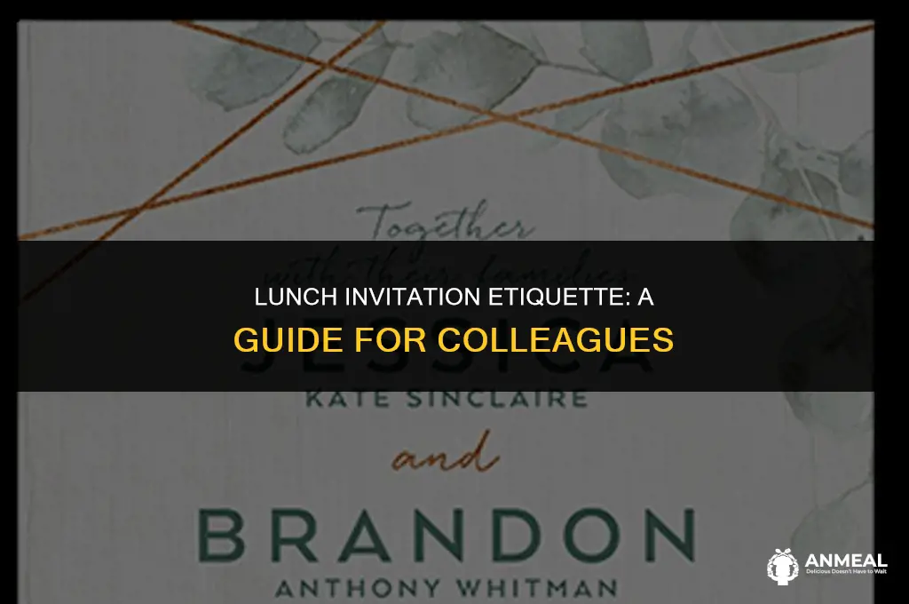 how to invite a colleague for lunch