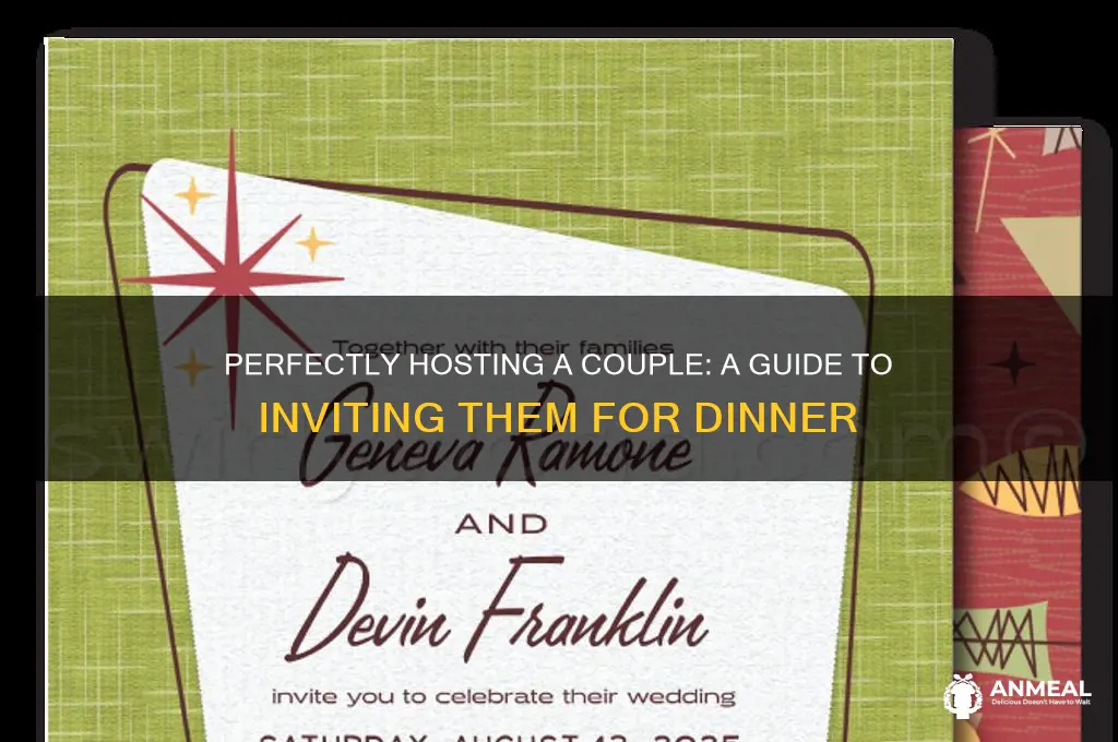 how to invite a couple for dinner