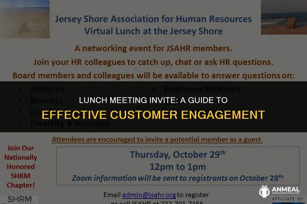 how to invite a customer for meeting over lunch