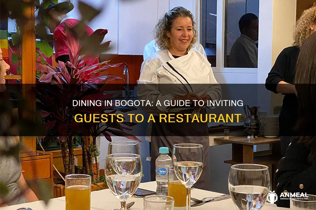 how to invite a dinner in restaurant in bogota