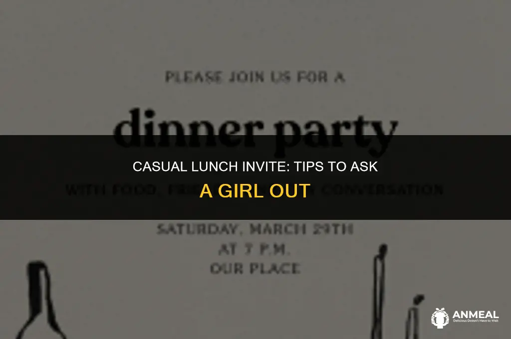 how to invite a girl for lunch