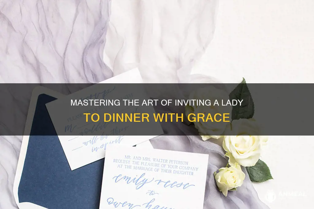 how to invite a lady for dinner