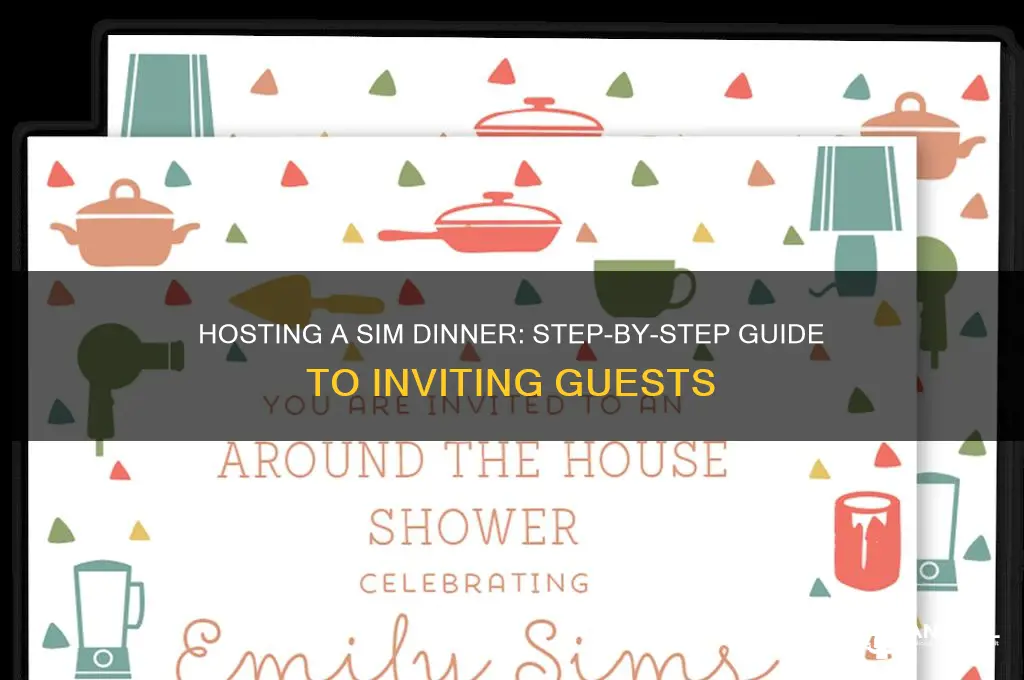 how to invite a sim over for dinner