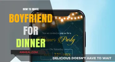 Romantic Dinner Invite: Creative Ways to Ask Your Boyfriend Over