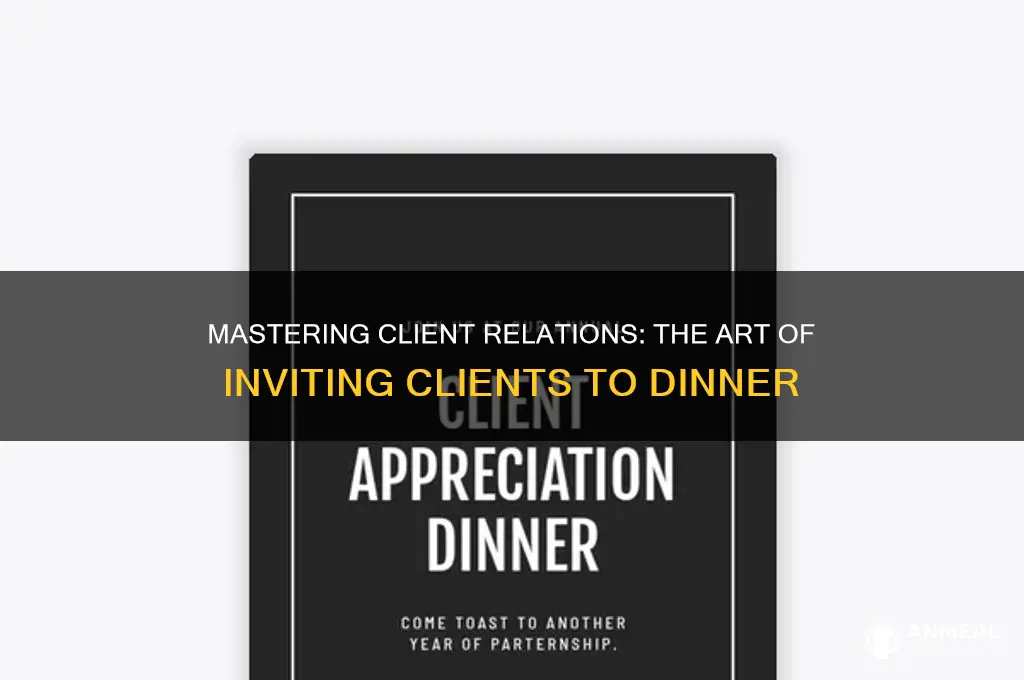 how to invite clients to dinner