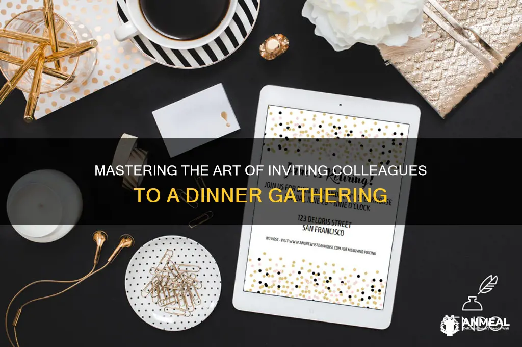 how to invite colleagues for dinner