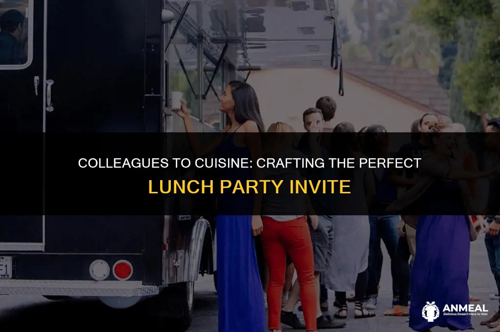 how to invite colleagues for lunch party