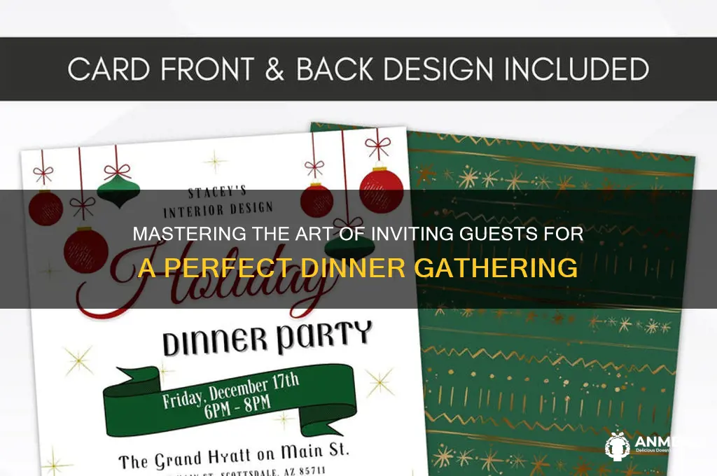 how to invite dinner