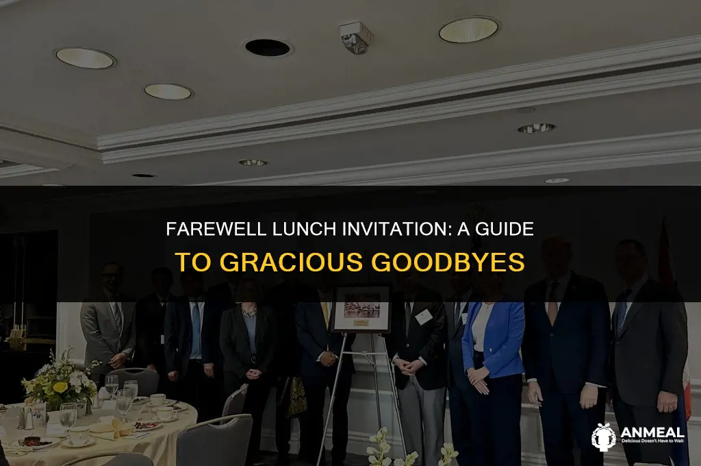 how to invite farewell lunch