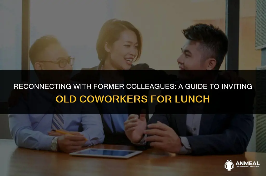 how to invite old coworkers for lunch