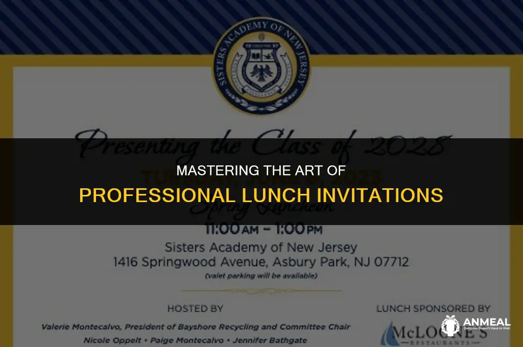 how to invite people for lunch professional way