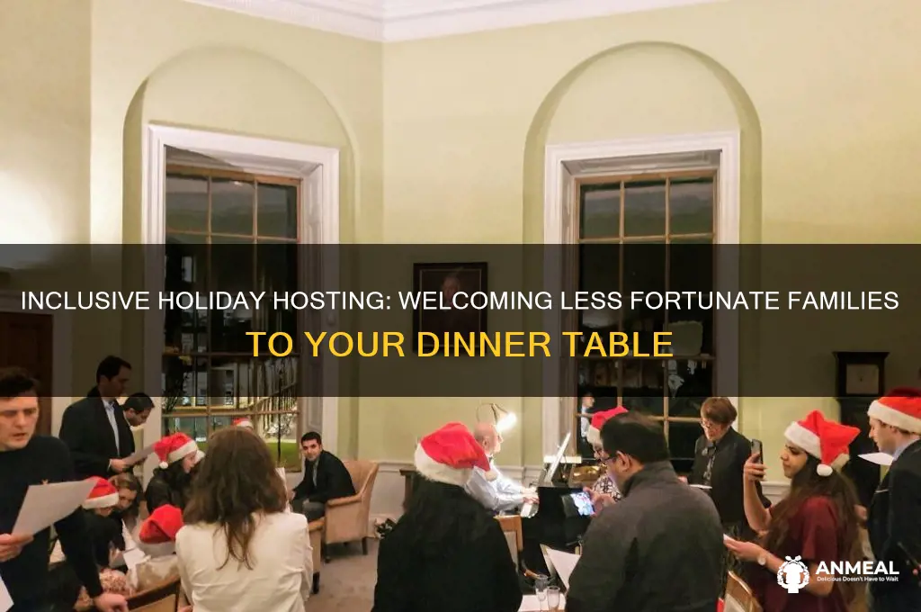 how to invite poor family for holiday dinner