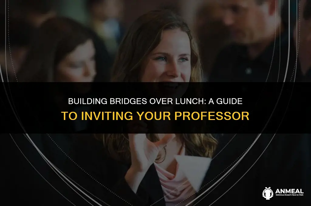 how to invite professor for lunch