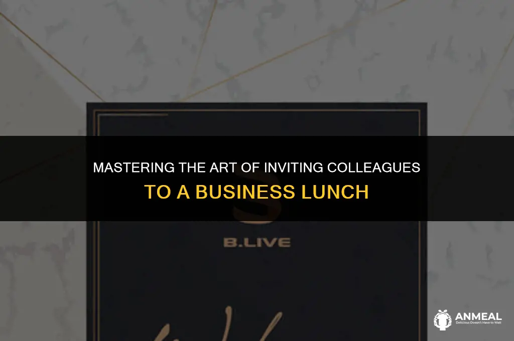 how to invite someone to a business lunch email