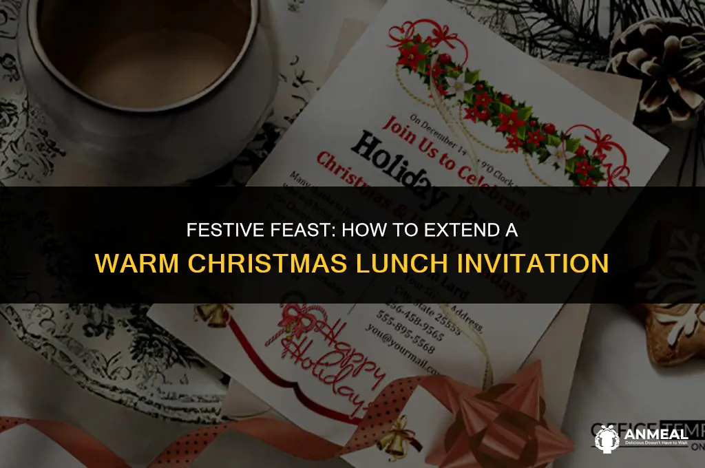how to invite someone to christmas lunch
