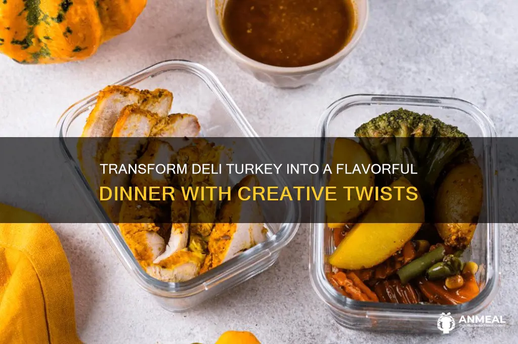 how to jazz up deli turkey for dinner