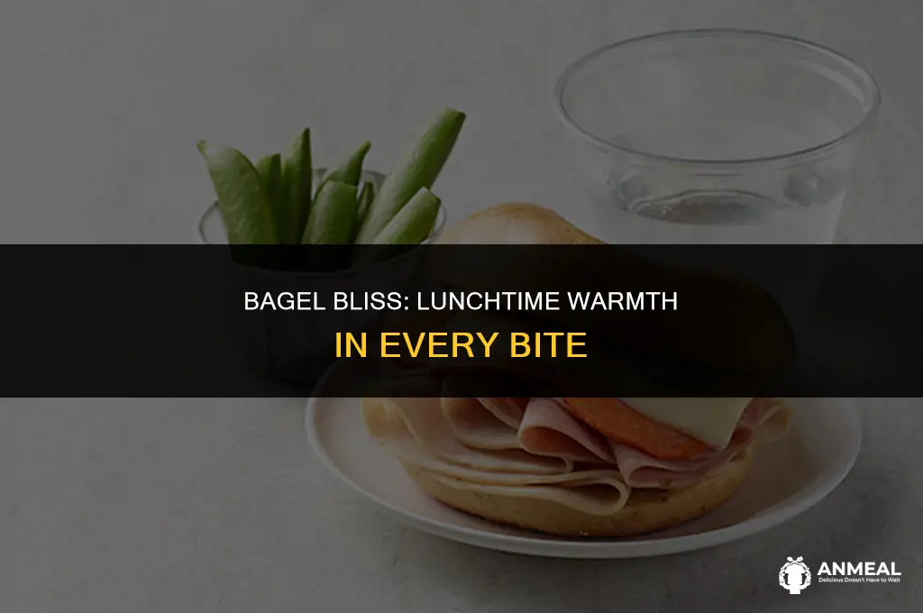 how to keep a bagel warm for lunch