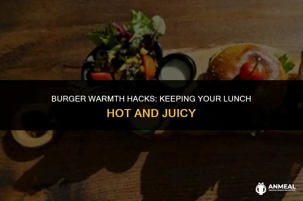 how to keep a burger warm for lunch