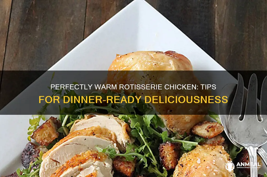 how to keep a rotisserie chicken warm until dinner