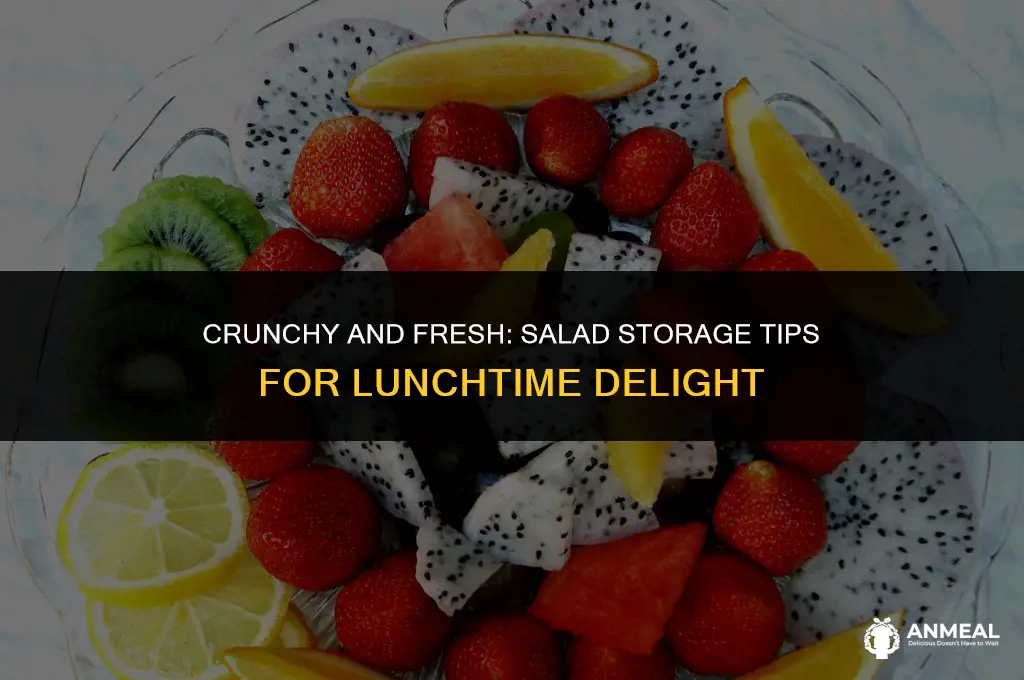 how to keep a salad fresh for lunch