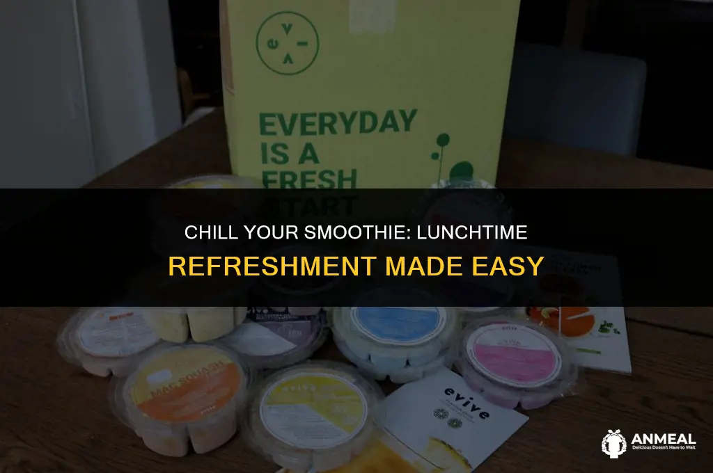 how to keep a smoothie cold for lunch