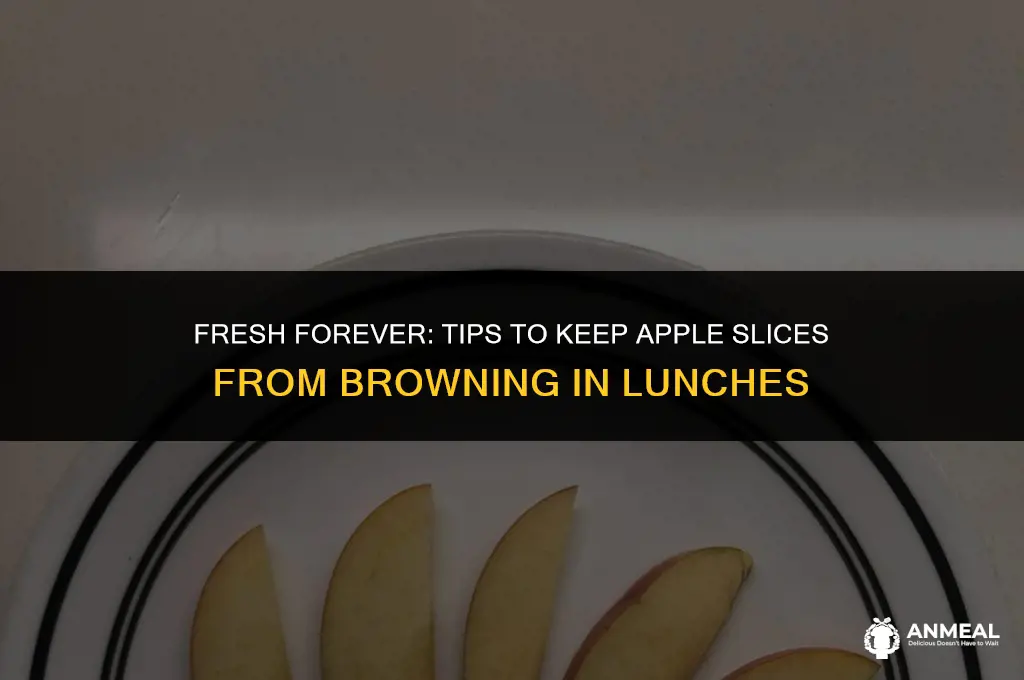 how to keep apple slices from turning brown in lunches
