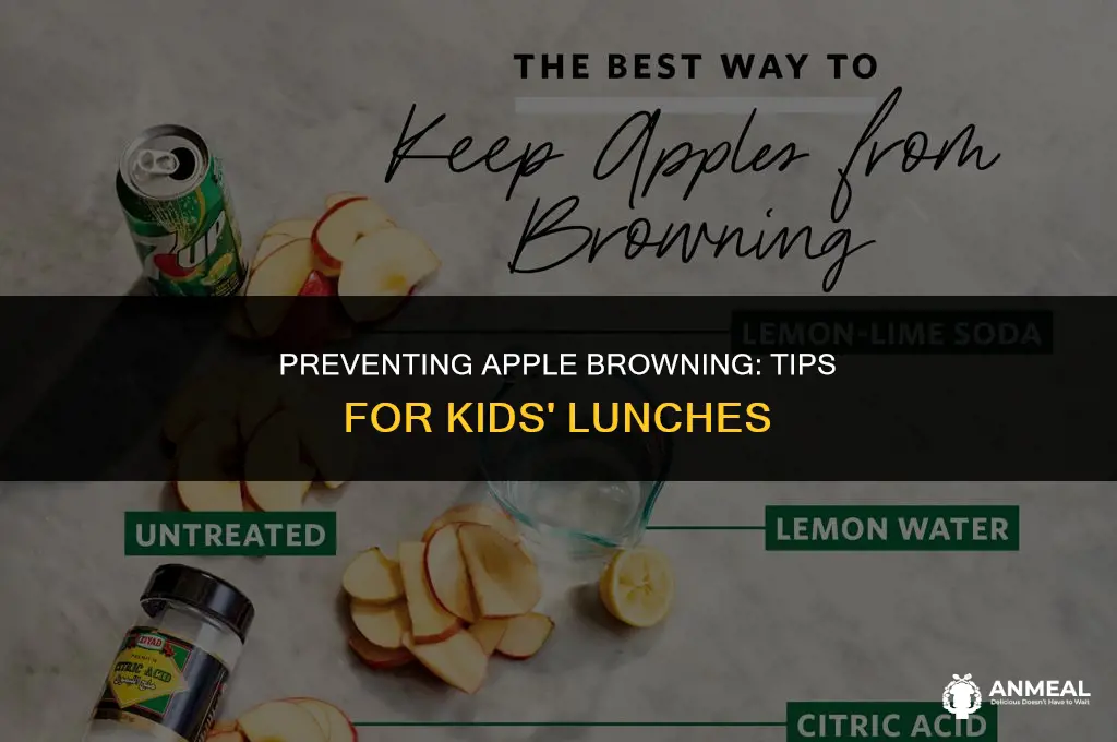 how to keep apples from browning in kids lunch