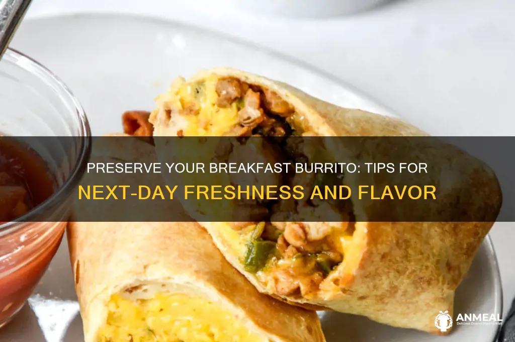 how to keep breakfast burrito for the next day