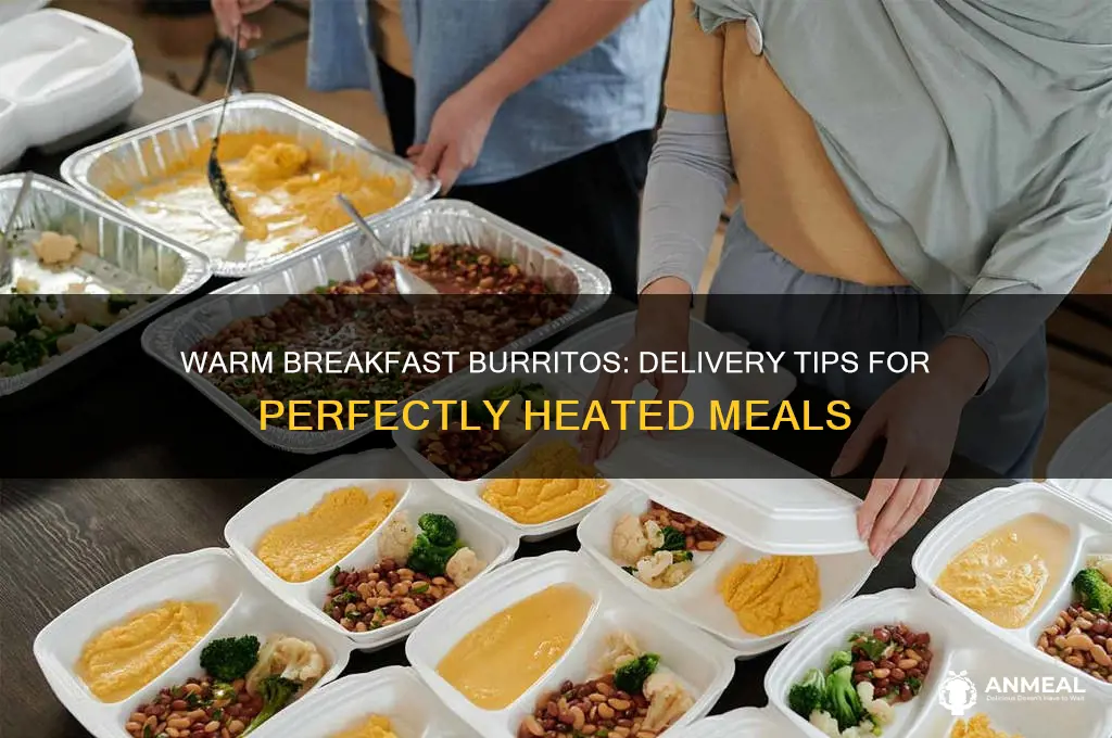 how to keep breakfast burritos warm during delivery