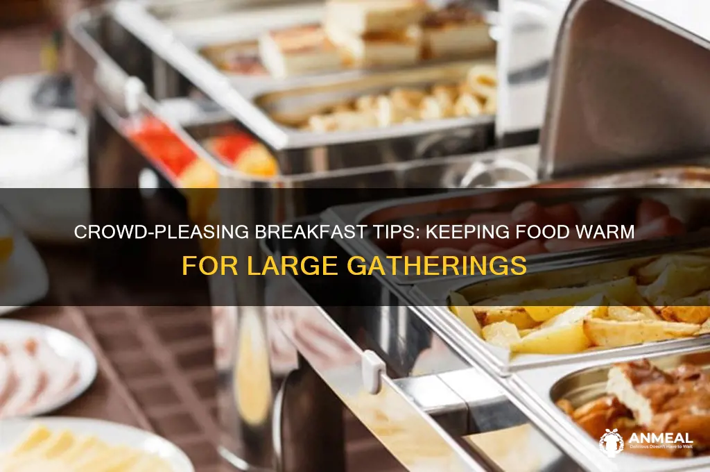 how to keep breakfast food warm for a crowd