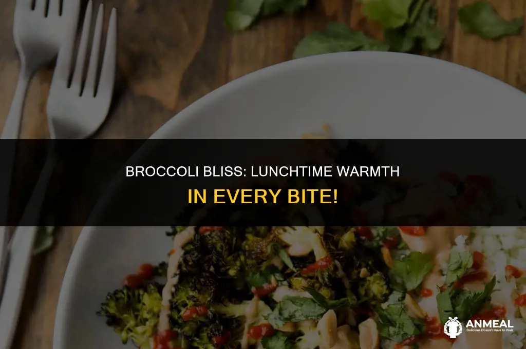 how to keep broccoli warm for lunch