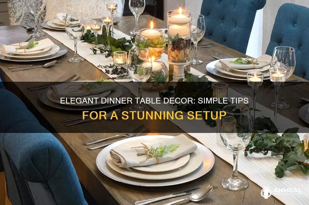 how to keep dinner tabe decorated