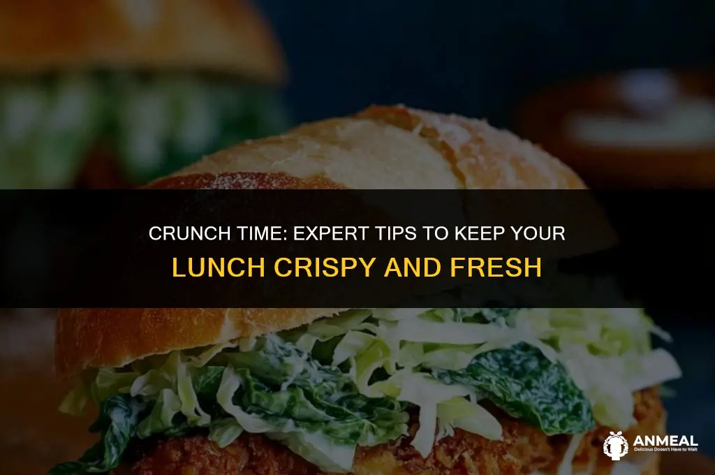 how to keep food crispy for lunch