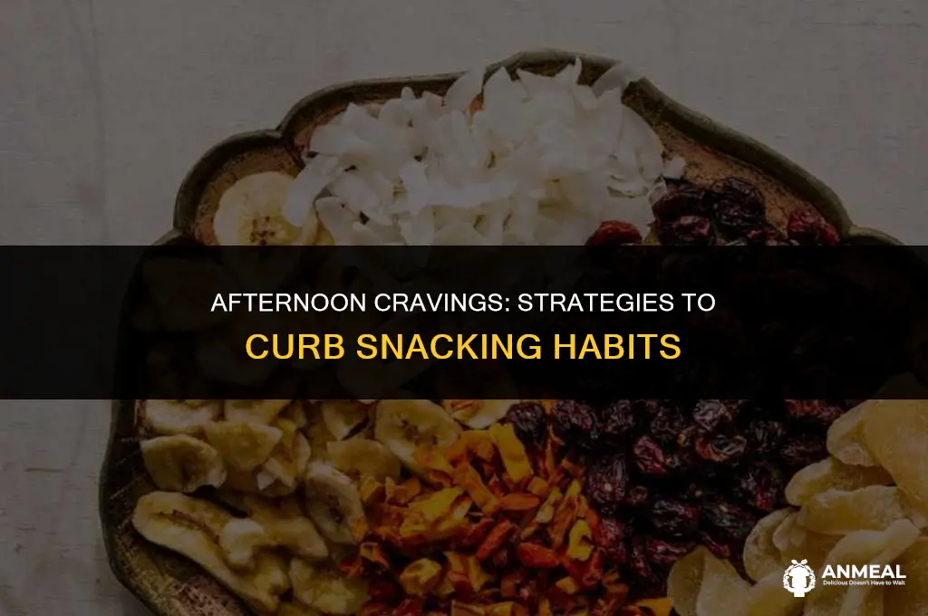 how to keep from eating snacks inthe afternoon