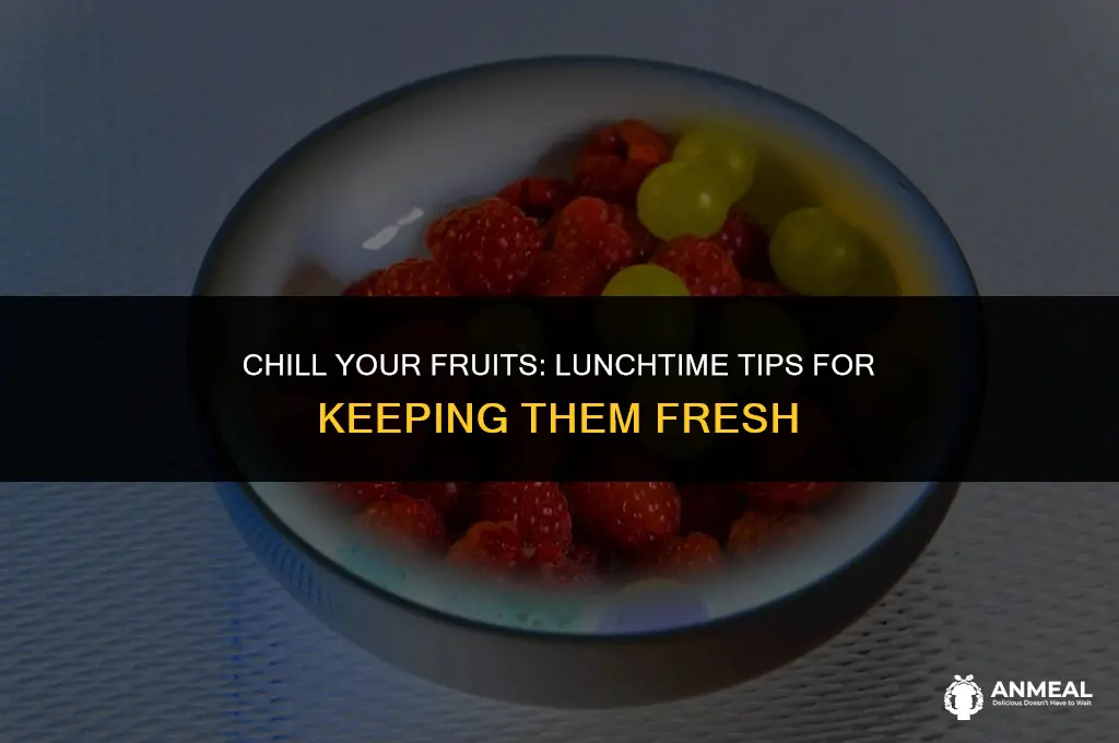 how to keep fruit cold for lunch
