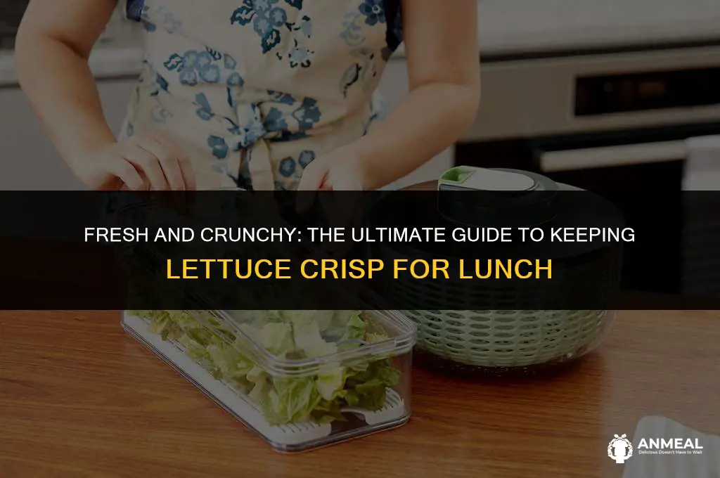 how to keep lettuce crisp for lunch