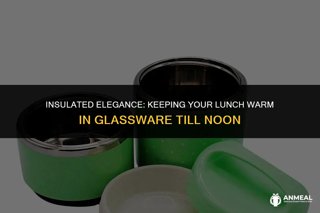 how to keep lunch in glassware warm till noon