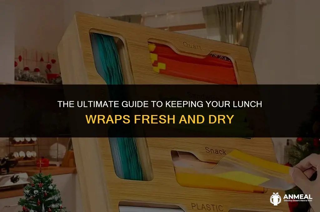 how to keep lunch wraps from getting soggy