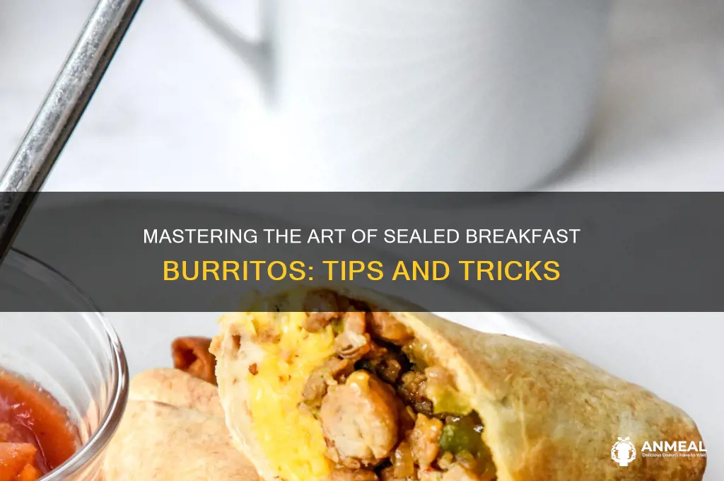 how to keep my breakfast burritos closed
