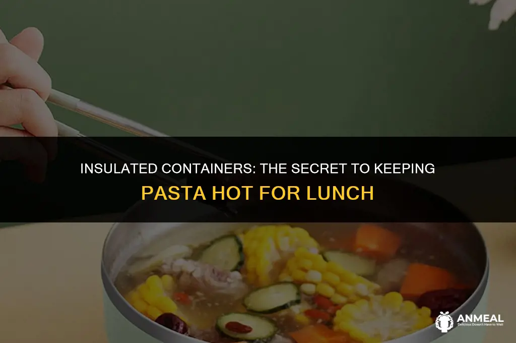 how to keep pasta hot for lunch