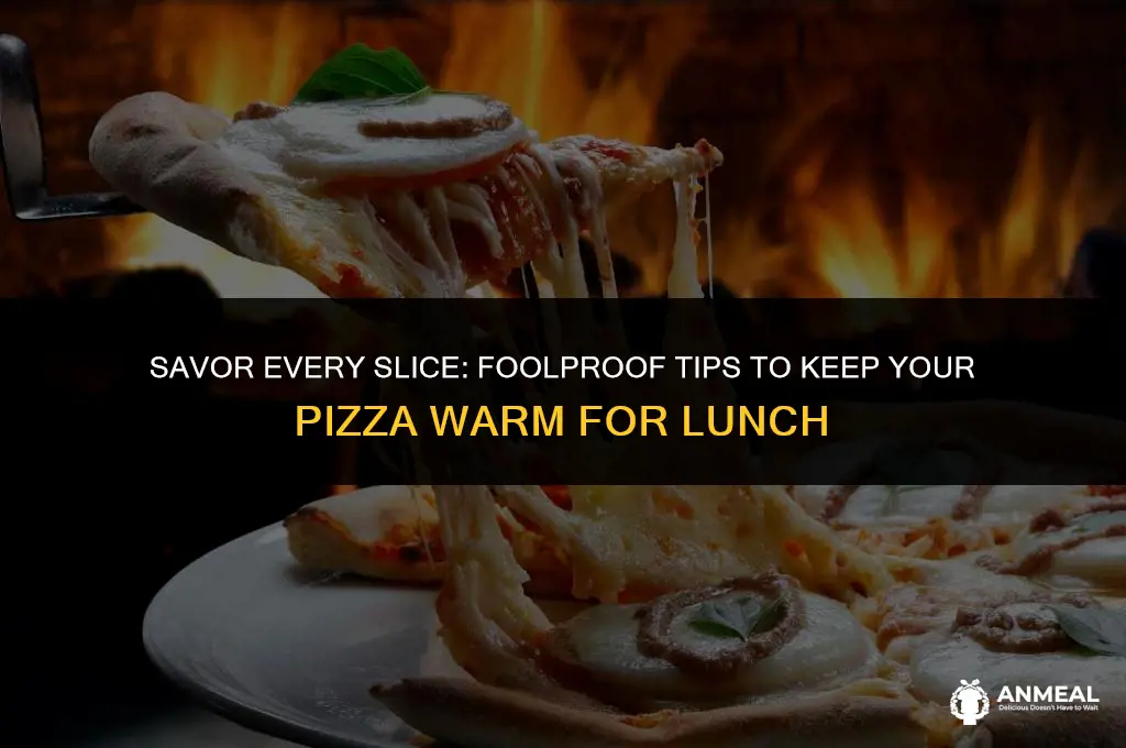 how to keep pizza warm for lunch