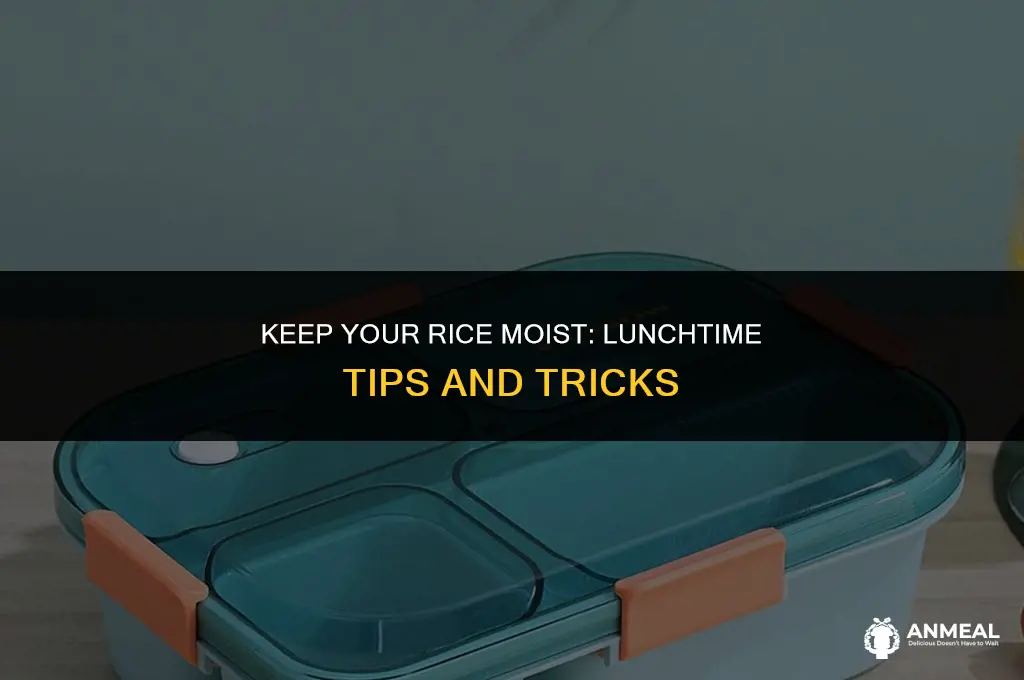how to keep rice moist for lunch