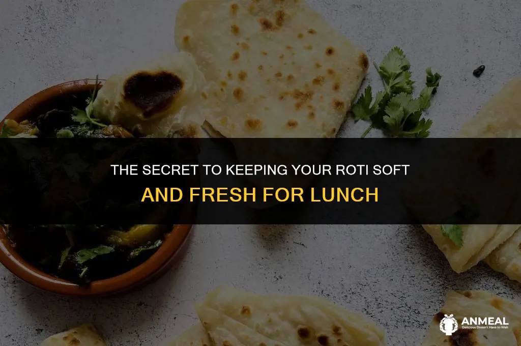 how to keep roti soft for lunch