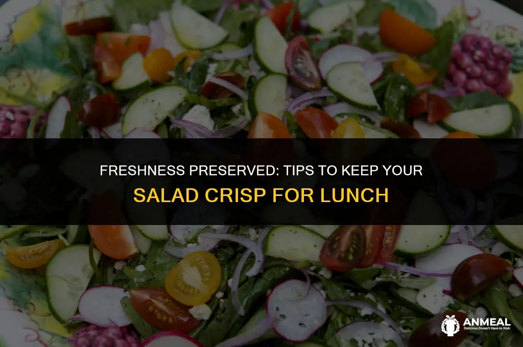 how to keep salad crisp for lunch