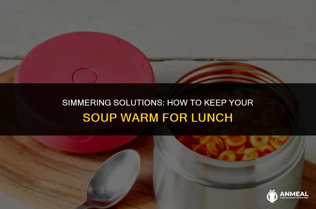 how to keep soup warm for lunch