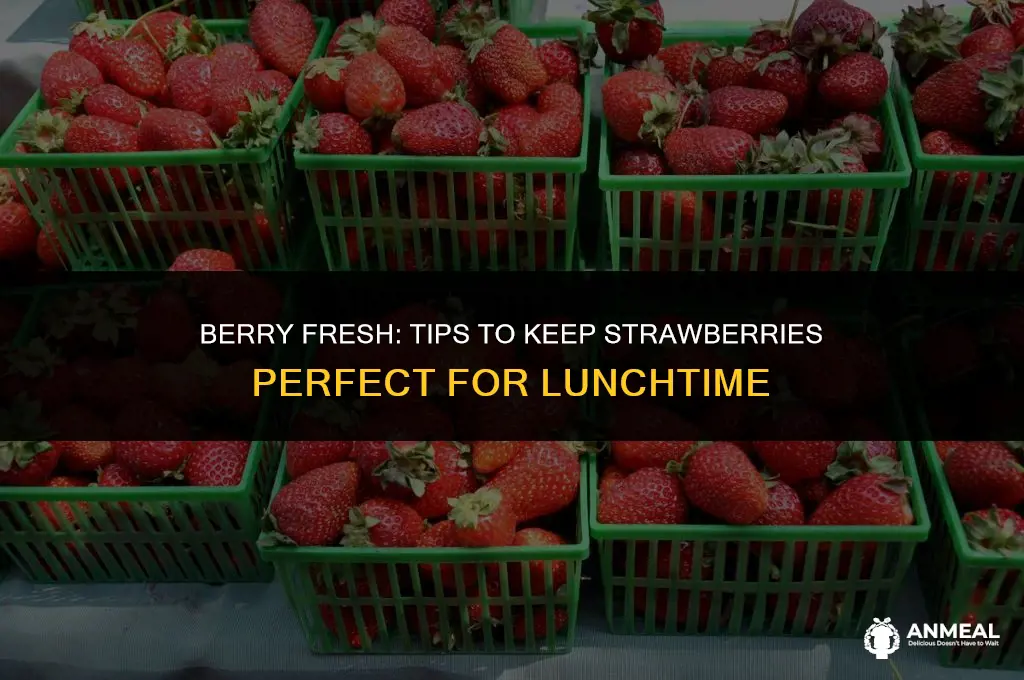 how to keep strawberries fresh for lunch