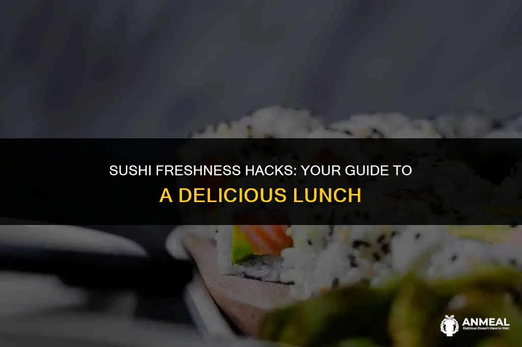 how to keep sushi fresh for lunch