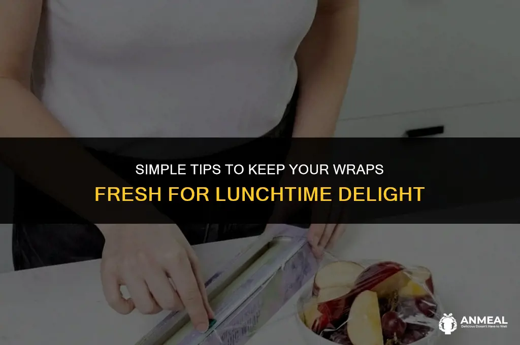 how to keep wrap fresh for lunch